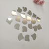 100pcs of Shell Mosaic Tiles Shape ,Glass Mirror Pieces for DIY Crafts Home Decoration,Mirror Embellishments (Silver Mirror) view 4