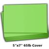 Hamilco Colored Scrapbook Cardstock Paper 5x7 Card Stock Paper 65 lb Cover 100 Pack (Green Apple) view 2