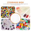 FOMIYES Nail Art Storage Box 2pcs Set Large Flat Storage Box Jewelry Organizer for Drawer view 2
