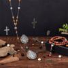 PH PandaHall 359pcs Rosary Jewelry Making Kit First Communion Necklace Set Prayer Making Supplies Cross Charms for Easter Eid Mubarak Ramadan Necklace Bracelet Earrings Rosary Making Bead Supplies view 2