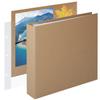 1DOT2 8x8 DIY Small 3 Ring Scrapbook Photo Album Journal with 30 Plastic Sleeves 60 Pages and Kraft Paper Cover for Baby Travel Wedding Couple Anniversary Kids Adventure (8x8 Inch, Yellow) view 1