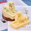 Xidmold 2pcs 3D Egyptian Cleopatra Sphinx Candle Molds Silicone Egyptian Style Molds for Soy Wax Candle Making, Soap, Chocolate, Cake, Mousse, Dessert, Figurine, Resin Art view 3