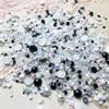 100g Mix Resin Rhinestones Flatback Half Round Pearls Mixed Size 3mm-10mm AB Color Half Pearls Resin Rhinestones for DIY Craft Nail Art Shoes Clothes Phone Case (Black White Series) view 2