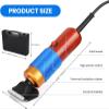 Adjustable Speed Rug Tufting Carver Clippers,200W Carpet Carving Clippers Attached Shearing Guide Carving Tool for Tufting/Weaving Floor Mat Fuzz Remover 1,4.5 * 18cm view 2