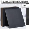20 Pcs Book Board, Binders Board Chipboard Designer Bookboard Kraft Heavy Duty Chipboard Sheets Bookbinding Supplies for Book Binding Cover (Black, 12 x 12 Inch 80PT) view 3