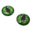 Megan's Beaded Designs Green Pine Tree Dragon or Cat Glass Eyes 6mm to 60mm Forest Holiday Jewelry Making Art Doll Parts Taxidermy Sculpture Flatback Domed Cabs (10mm) view 4