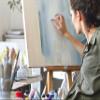 Extra Fine Linen Canvas Rolls for Painting Portraits. Large Blank Canvas Fabric by the Yard. 84"x2.5 Yd (7.5 Ft) 14oz Universal Quad Primed Artist Linen Canvas Roll. Quality Belgian Linen Alternative view 3