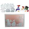 FAWENUCY Scrapbooking Die-Cuts, Christmas Metal Cutting Dies for Card Making, Paper Craft Punch Template, Background Embossing Stencils, DIY Album Dcor (Hat Snowman-10x6.7cm) view 2