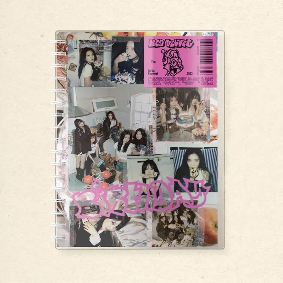 RED Velvet : The Reve Festival 2022 - Birthday Photo Book Ver. (Recipe Version) Mini Album CD-R+Cover+Photobook+Sticker+Polaroid+Photocard+(Extra RED Velvet 5 Photocards+Pocket Mirror)