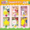 36 Sheet Easter Stickers for Kids,Easter Basket Stuffers,Make a Face Sticker, Make Your Own Animal Stickers,Party Favor Supplies Crafts view 2