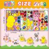 36 Sheet Easter Stickers for Kids,Easter Basket Stuffers,Make a Face Sticker, Make Your Own Animal Stickers,Party Favor Supplies Crafts view 3