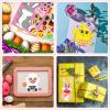 36 Sheet Easter Stickers for Kids,Easter Basket Stuffers,Make a Face Sticker, Make Your Own Animal Stickers,Party Favor Supplies Crafts view 4