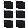 Aspire 12-Pack Canvas Coin Purses, Square DIY Small Zipper Pouches, 4-1/4 x 4-1/4 Inch (Black) view 1