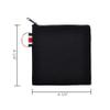 Aspire 12-Pack Canvas Coin Purses, Square DIY Small Zipper Pouches, 4-1/4 x 4-1/4 Inch (Black) view 2