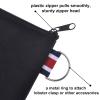 Aspire 12-Pack Canvas Coin Purses, Square DIY Small Zipper Pouches, 4-1/4 x 4-1/4 Inch (Black) view 4