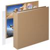 1DOT2 12x12 Inch Large 3 Ring DIY Scrapbook Photo Album Journal with 30 Plastic Sleeves 60 Pages and Kraft Paper Cover for Baby Travel Wedding Couple Anniversary kids Adventure (Yellow) view 1