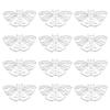 DICOSMETIC 12Pcs Hollow Butterfly Pendants Moon on Butterfly Charm Filigree Connectors Pendant Dangle Moth Charm Supplies Dainty Butterfly Jewelry for DIY Necklace Jewelry Finding, Hole: 1.8mm view 1