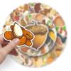 Mekycro Nut Stickers Pack 50 PCS, Cute Cartoon Vinyl Waterproof Die-Cut Nut Sticker Set for Water Bottles Laptop Luggage Skateboard, Peanut Almond Acorn Food Decals for Scrapbook Journal Phone Case view 3