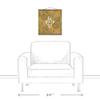 Creative Products Let Your Soul Shine Tropical Palm Yellow 16 x 16 Teak Hanging Canvas view 2