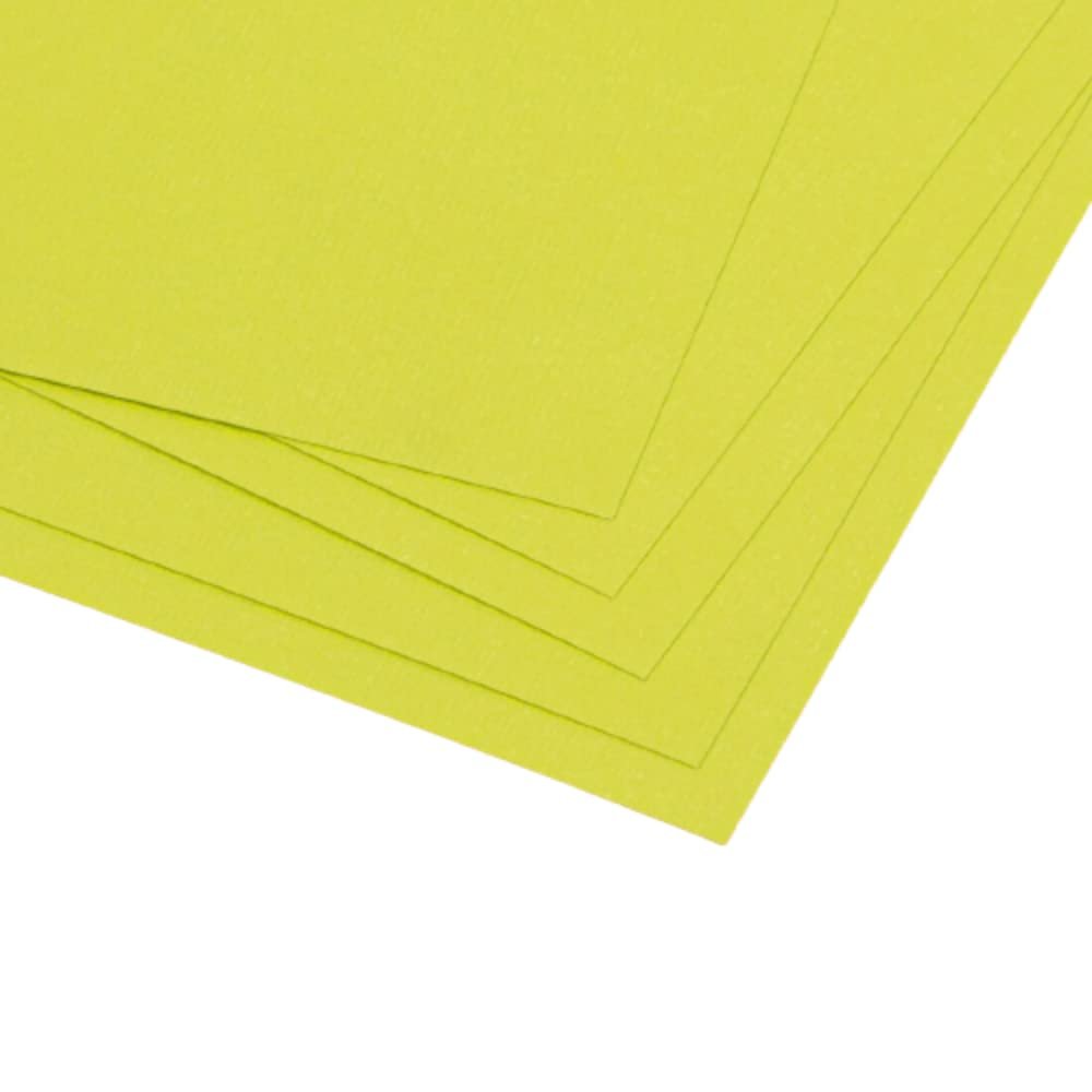 Craftelier - Pack of 5 Double Sided Canvas Texture Cardstock | Perfect Material for Scrapbooking and Craft Projects | Weight 216 grams | Size 30,48 x 30,48 cm (12" x 12") - Apple Green Colour