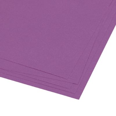 Craftelier - Pack of 5 Double Sided Canvas Texture Cardstock | Perfect Material for Scrapbooking and Craft Projects | Weight 216 grams | Size 30,48 x 30,48 cm (12" x 12") - Purple Orchid Colour