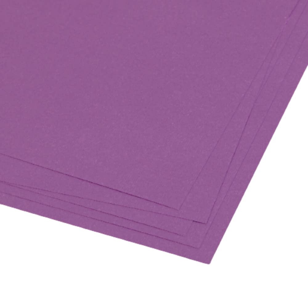 Craftelier - Pack of 5 Double Sided Canvas Texture Cardstock | Perfect Material for Scrapbooking and Craft Projects | Weight 216 grams | Size 30,48 x 30,48 cm (12" x 12") - Purple Orchid Colour