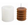 Tire Stripe Candle Silicone Mold Creative Column Candle Soap Mold Fondant Chocolate Cake Baking Mould Plaster Clay Resin Epoxy Mold view 1
