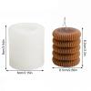 Tire Stripe Candle Silicone Mold Creative Column Candle Soap Mold Fondant Chocolate Cake Baking Mould Plaster Clay Resin Epoxy Mold view 2