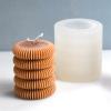 Tire Stripe Candle Silicone Mold Creative Column Candle Soap Mold Fondant Chocolate Cake Baking Mould Plaster Clay Resin Epoxy Mold view 4