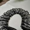 YASECO Lace 1 Meter 5cm Wide Black Pleated Floral Lace Fabric Lace Trim Craft Supplies Guipure Ribbon Sewing Accessories Decorate view 1