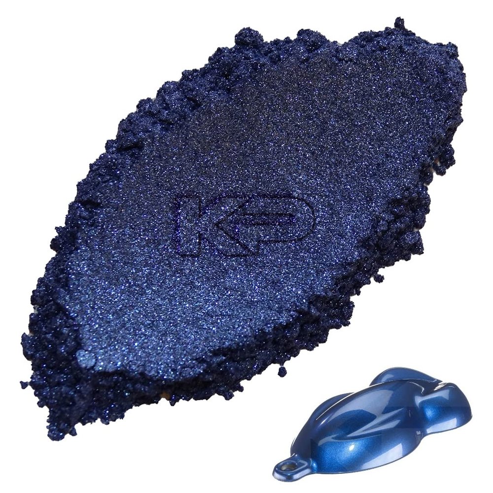 KP Pigments Sapphire Blue Pearlescent 100% Pure Fine Mica Powder - Naturally Pigmented Multipurpose DIY Arts and Crafts, Dye, Soap Making, Cosmetics, Epoxy Resin, Paint, and More! 25 Grams