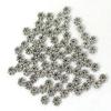 Silver Pewter Daisy Spacer Beads 4mm-50pcs view 1