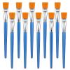 10 Pcs Flat Paint Brushes for Acrylic Painting, 1 Inch Art Paint Brushes Artist Painting Brush for Acrylic Watercolor Oil Detail Painting view 1