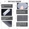 WADORN 4pcs Plastic Mesh Canvas Sheets for Embroidery, 2 Colors Oval Mesh Knitting Crochet Bag Bottom 5 Mesh Blank Needlepoint Canvas Sheet Plastic Mesh Mat for Handmade Yarn Crafting Weaving Project view 4