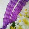 YASECO Lace 1M 4.5cm Wide Pleated Lace Ribbon Purple Guipure Lace Fabric Lace Fabric Sewing Trimmings Decorate (Color : Light Purple) view 4