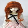 1/4 MSD Doll Wigs D2033B 7-8inch 18-20cm Long Loose Double Braide Ponytail Mohair BJD Hair (Carrot) view 1