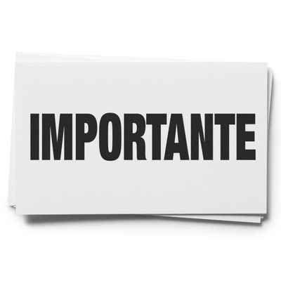 Importante Rubber Stamp, Desk Supplies, Wooden Handle Rubber Stamp, Uses Stamp Pad, Imprint Size Approx 1/2" x 1-1/2", Laser Engraved, USA Made