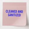 Cleaned and Sanitized Rubber Stamp, Perfect for Doctor Offices, Wooden Handle Rubber Stamp, Uses Stamp Pad, Imprint Size Approx 1/2" x 1-1/2", Laser Engraved, USA Made view 4