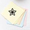 Round Double Star Rubber Stamp, Teacher Organization Supplies, Wooden Handle Rubber Stamp, Uses Stamp Pad, Imprint Size Approx 7/8" Diameter, Laser Engraved, USA Made view 3