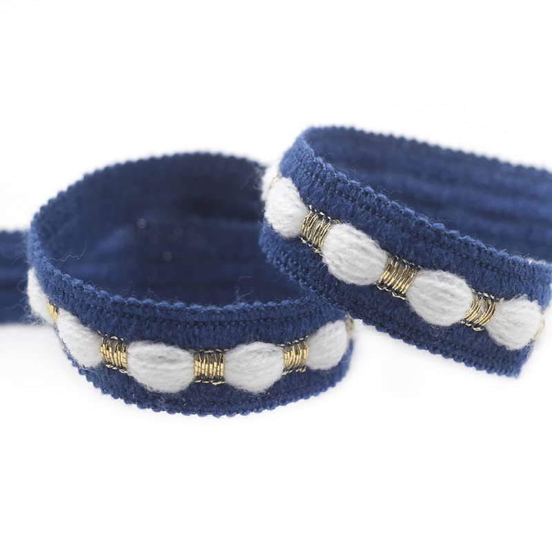 Bristlegrass Ribbon Christmas Tree Ribbon Gift Wrapping, Wreath, Garland, Big Bows, Home Decor Lace Trims Macrame Ribbon Hair Clip Headband Dress Sewing Craft Sapphire Blue5 Yard 3/4"