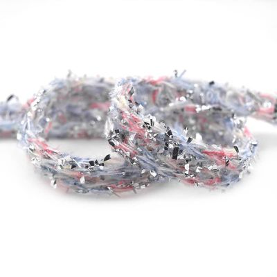 Bristlegrass Ribbon for Home Decor Gift Wrapping DIY Crafts Handmade Craft Ornaments Wrapping Bow Making, Lace Trims Macrame Ribbon Hair Clip Headband Dress Sewing Craft Red Yellow Blue5 Yard 3/4"