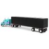 DCP by First Gear Teal/Black: Peterbilt Model 579 with Utility Roll Tarp Trailer (60-1611) view 4