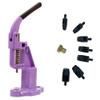 Hobby Trendy Circle Shaped Hole Punch Set 2m to 13 mm with Hand Press for Leathercrafts (Lilac Press, 7mm to 13 mm Hole Punches) view 1
