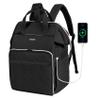 Leudes Knitting Bag Backpack, Yarn Storage Organizer Large Crochet Bag Tote Christmas Gift Yarn Holder Case for Carrying Projects, Knitting Needles (Upgraded Black) view 1