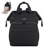 Leudes Knitting Bag Backpack, Yarn Storage Organizer Large Crochet Bag Tote Christmas Gift Yarn Holder Case for Carrying Projects, Knitting Needles (Upgraded Black) view 2