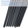 BOSOBO Paint Brushes Set, 4 Pack 40 Pcs Round Pointed Tip Paintbrushes Nylon Hair Artist Acrylic Paint Brushes for Acrylic Oil Watercolor, Face Nail Art, Miniature Detailing & Rock Painting, Black view 4