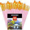 BOSOBO Paint Brushes Set, 4 Pack 40 Pcs Round Pointed Tip Paintbrushes Nylon Hair Artist Acrylic Paint Brushes for Acrylic Oil Watercolor, Face Nail Art, Miniature Detailing & Rock Painting, Pink view 1