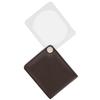 Misartec 993103 Loupe, 3X Portable, Pocket Loupe, Made in Japan, Lens Diameter 1.6 x 2.0 inches (40 x 50 mm), Brown view 1