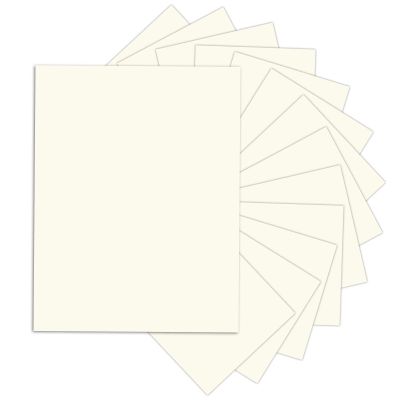 24 Sheets Cream Cardstock 8.5 x 11 Off White Paper, Goefun Ivory Card Stock Printer Paper for Cards Making, Office Printing, Certificate