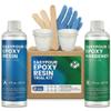 EPE EasyPour Epoxy Resin Kit:16 OZ - 1:1 Ratio - Crystal Clear Resin and Hardener for Jewelry, DIY Art, Crafts, Tumblers, with 4 Mixing Sticks, Spreader, Instructions view 1